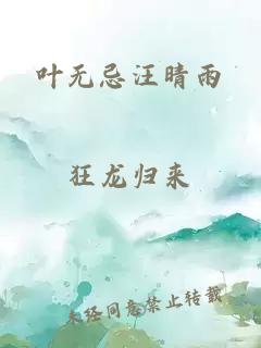 叶无忌汪晴雨